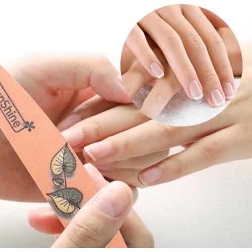 Nailsunshine Half-Moon Leaf Print Trimming Strip Morandi Color Nail File Art Tools Nail Art Tools Nail File Nails Accessories