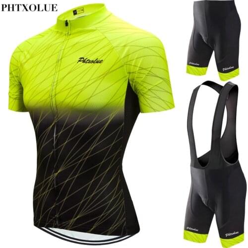 Phtxolue Women Cycling Set Kit Breathable Quick Dry Mountain Bike Bicycle Jerseys Cycling Clothing