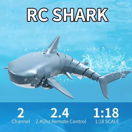 Mini RC Shark Remote Control Toy Swim Toy Lightweight Underwater RC Boat Electric Racing Boat Spoof Scary Toy Pool Gift For Kids