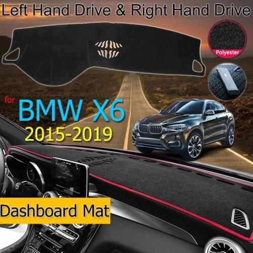 For BMW X6 F16 2015-2019 Anti-Slip Anti-UV Mat Dashboard Cover Pad Sun Shade Dashmat Protect Carpet Accessories