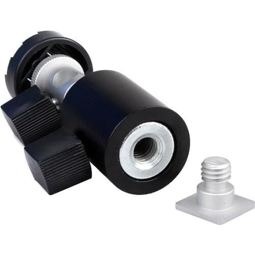 Camera Speedlite Support Stand Speed Light Mount Bracket C-type Photography Accessory with Ball Head 1/4 3/8 w/ Umbrella Holder