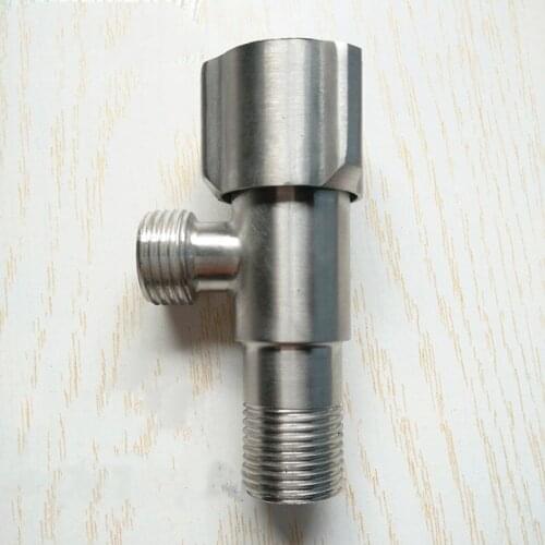 SUS304 stainless steel angle valve lead-free drawing thickening lengthening cold and hot universal explosion-proof investment ca