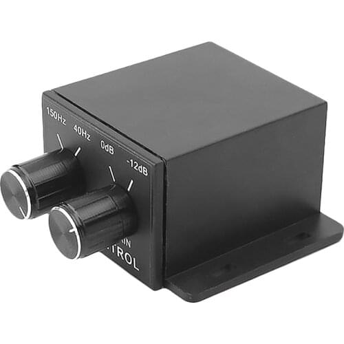 Retail New Car Power Amplifier Audio Regulator Bass Subwoofer Equalizer Crossover Controller 4 Rca Adjust Line Level Volume Ampl