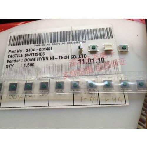 Quality Taiwan Tact Switch 6*6*3.1 Patch 4 Pin Key Switch High Temperature Micro Fretting