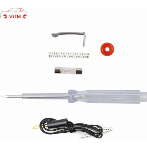 1pc Car Circuit Tester Probe Light System 6V-24V Test Probe Lamp Auto Light Lamp Voltage Test Pen Detector Copper