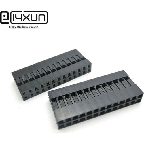 10PCS 2.54mm Dupont Connector 2.54mm Double Row Plastic Shell Plug 2P 3P 4P 5P 6P 7P 8P 9P 10P 12P 13P 16P 17P 20P 25P