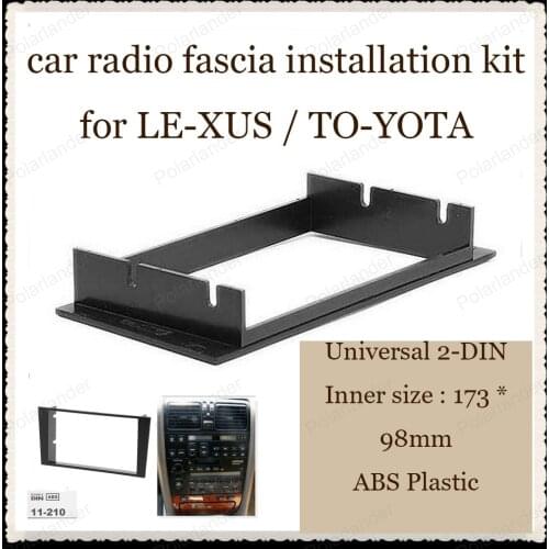 2-DIN car audio conversion surface frame refit panel for LE-XUS LS-400 UCF10 1989-1994 for TO-YOTA Ce-lsior UCF10 1989-1994