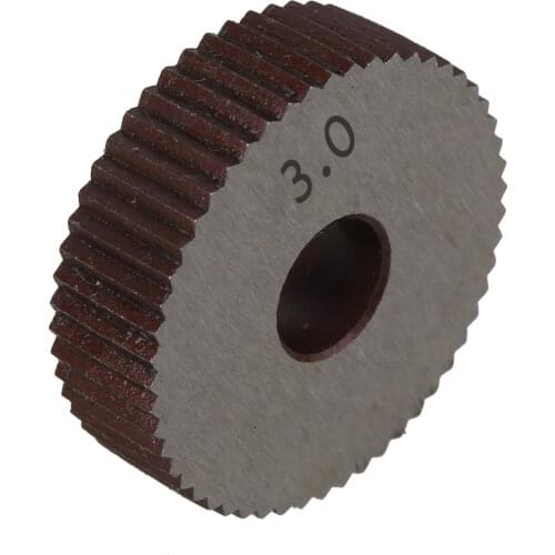 2Pcs Gear Hob Straight grain 3.0mm Wheel knurl HSS Wheel Knife Knurled Machine Tools Accessories Lathe Embossing Wheel