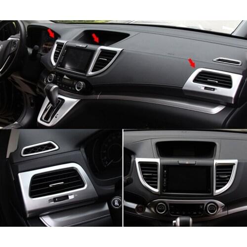 4Pcs Car ABS Chrome Air Outlet Trim Cover For Honda CRV/CR-V 2012-2016 US Stock Car modification Auto parts