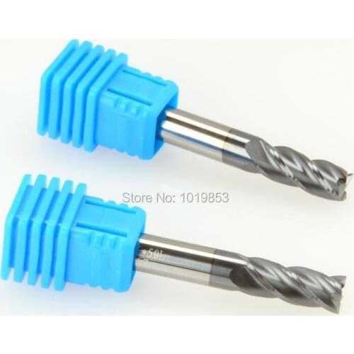 5pcs SLONS S200-6R0.5X6X50L HRC50 corner radius tungsten carbide end mills milling cutter for steel or cast iron