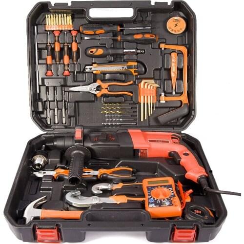 Case Hardware Electrician Tool Box Set Home Multifunction Drill Case Suitcase Garage Storage Valigetta Attrezzi Tool Case DJ60TB