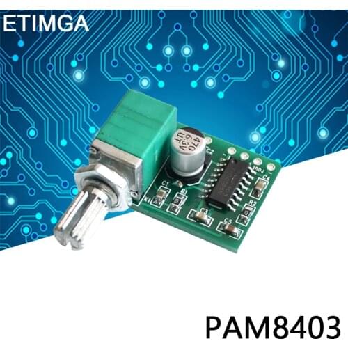 PAM8403 Mini 5V Digital Small Power Amplifier Board (USB supply)
