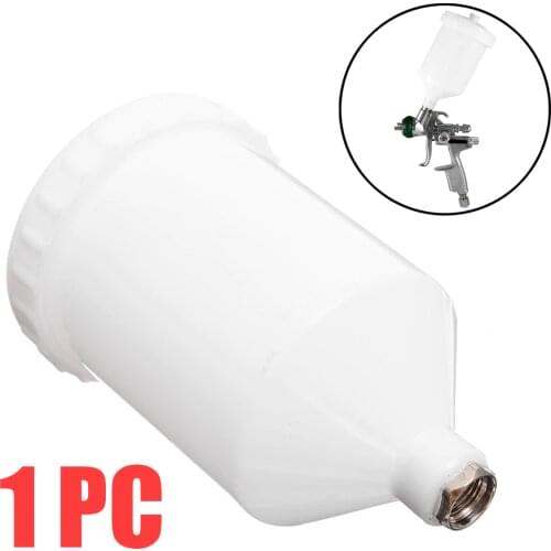 600ml Plastic Spray Paint Cup Sprayer Cup Air Gravity Feed Paint Spray Pot Fastmover Thread Connector for Spray Gun Parts