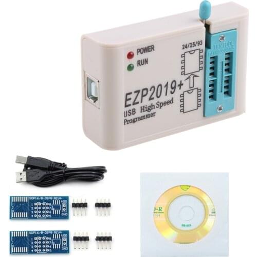 EZP2019 High Speed USB SPI Programmer Fast Read Socket Support 32M Flash Memory 24 25 93 EEPROM Flash Bios Chips Win7 Win8