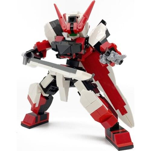 290PCS Warrior Action Figure Building Blocks Toys For Children Anime Figure Robot Assemble Blocks Kids Toys 15cm Soldier Dolls