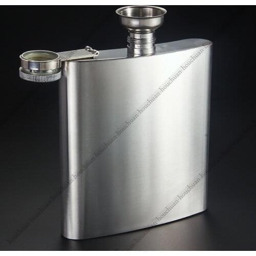 18oz Portable Stainless Steel Whiskey Hip Flask Free Funnel Wine Bottle Wine Flask Bottle Flagon Kettle Father Friend Best Gife