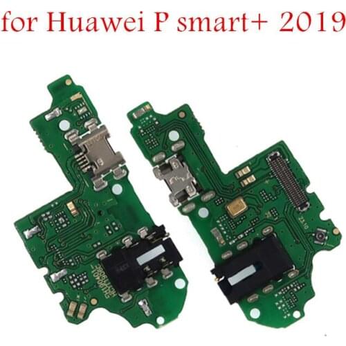 For Huawei P smart + Plus 2019 USB Charger Connector Flex Cable USB Charging Dock PCB Board Flex Cable Repair Spare Parts