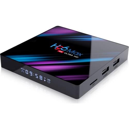 H96 max 3318 4+64GB Smart TV Box Quad Core USB3.0 Android9.0 Dual-band 4K EU