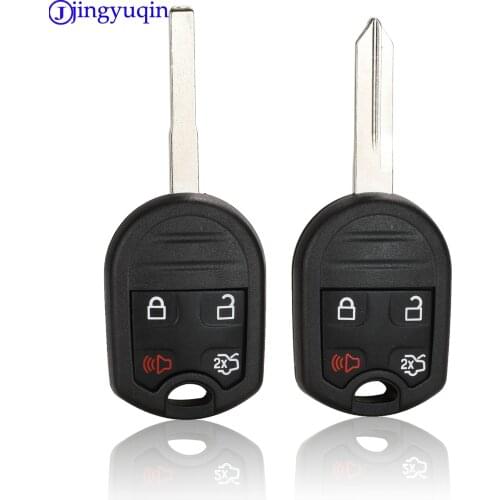 Jingyuqin 4 Button Remote Keyless Car Key For Ford Edge Escape Expedition Explorer Case