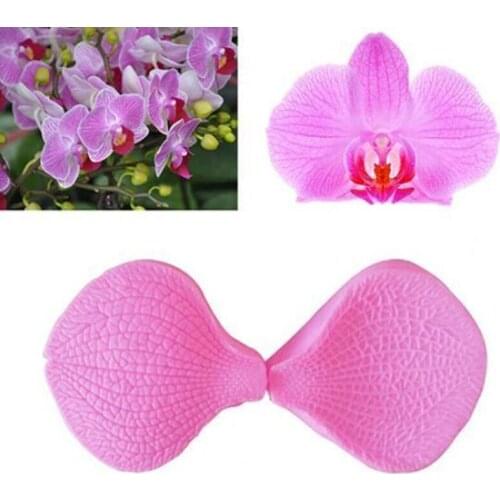 Creative Moth Orchid Petal Silicone Mold Flower Fondant Mould Wedding Cake Decorating Tools Chocolate Mold