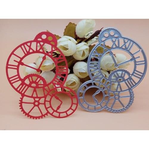 ClockNew Time Axis Metal Cutting Dies Stencil Scrapbooking Photo Album Card Paper Embossing Craft DIY
