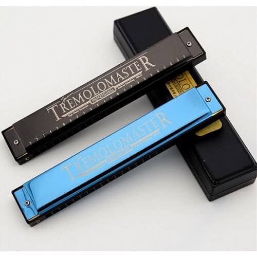 Mini 24 Hole Tremolo Harmonica Professional Children Gift Atomatone Musical Instrumento Arpa De Boca Woodwind Instrument ED50KQ