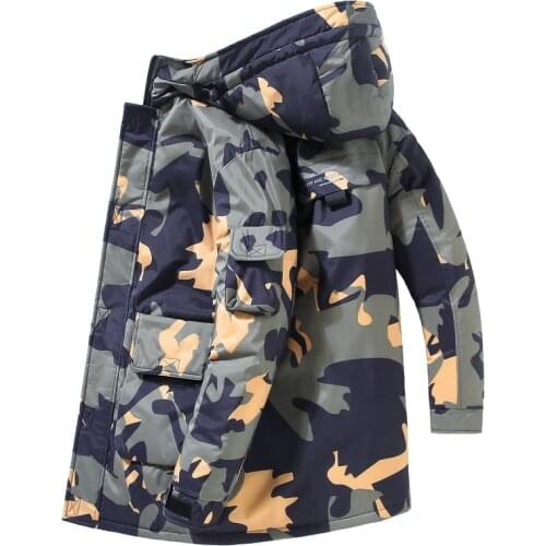 2021 new Winter Brand Casual Fashion mid-length Parka 90% White Duck Down Coat Men Windbreaker Jacket With Hooded Mens Clothes