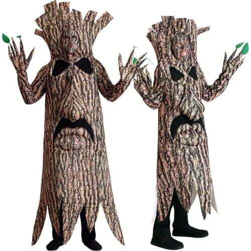 New Halloween Party Cosplay Adult Kid Terrorist Trees Monster Tree fairies Cosplay Costume School Stage Performance
