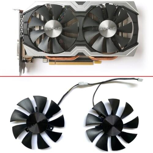 NEW 85MM 4PIN GA91S2H 12V 0.35A 40*40*40mm VGA Fan For ZOTAC GeForce GTX 1060 AMP GTX1070 MINI Graphics Card Cooler Cooling Fan