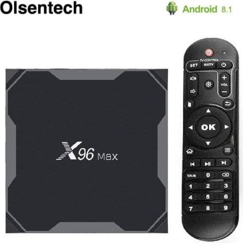 X96Max Smart TV BOX Android 8.1 Amlogic S905X2 LPDDR4 Quad Core 4GB 64GB 2.4G&5GHz Wifi BT 1000M 4K Set top box pk x96