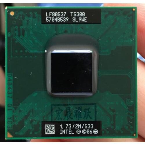 Intel Core 2 Duo T5300 CPU L2 Laptop processor PGA 478 cpu 100% working properly