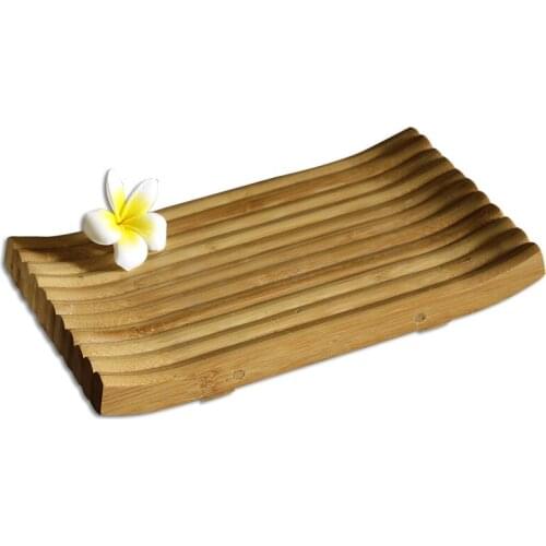 Rectangular bamboo sushi container tableware tray natural platter stool plate wooden tray sushi tools friendly tableware