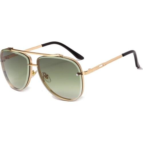 New Fashion Sunglasses Luxury Brand Design Women Men Vintage Metal Gradient Sun glasses UV400 Shades Eyewear gafas de sol