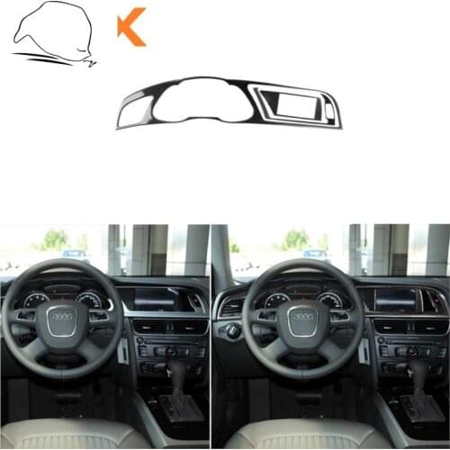 For Audi A4 A4L A5 RS5 S5 Car Carbon Fiber Dashboard Stickers Car Interior Center Console Dashmat Dash Board Car-styling Sticker