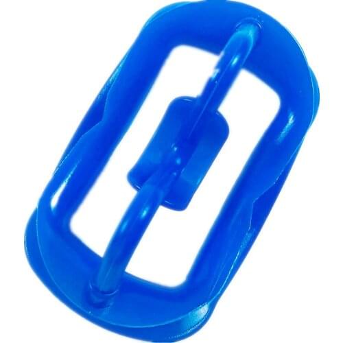 Dental Soft Silicone Rubber Mouth Opener Blue Color 134℃ Free Size 5.5X8.0cm