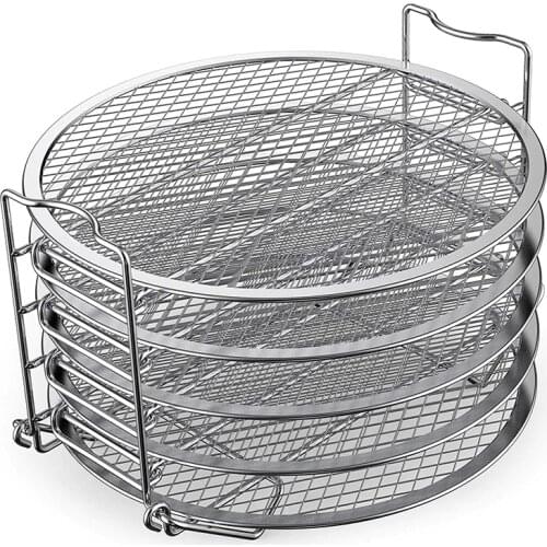 Dehydrator Rack Stainless Steel Stand Accessories Compatible with for Ninja Foodi Pressure Cooker and Air Fryer 6.5