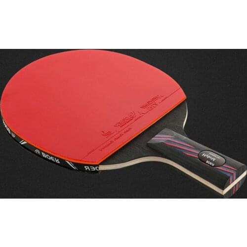 Tischtennis Pair Rubber Table Tennis Rackets Carbon Fiber Straight Horizontal Grip PingPong Racket Paddle Raquette Pimples In