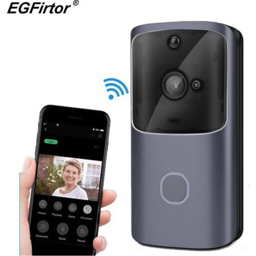 Smart Video Doorbell Wireless WiFi Door Bell Monitor Alarm Door Phone IP Camera Outdoor Waterproof iOS Android