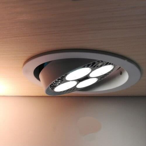 E27 Recessed LED Ceiling Light Adjustment PAR30 Down Spot light AC220V + 35W 45W Bulb Light for Home / Exhibition Hall