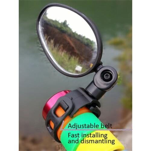 360 Degree Wide-angle Universal Bicycle Mirror MTB Road Bike Cycling Handlebar Rearview Mirror Adjustable Left Right Reflector