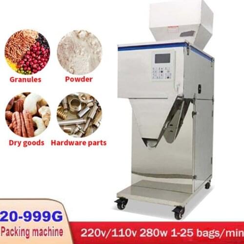 20-999GGranule Powder Filling Machine Automatic Weighing Machine Medlar Packaging Machine for Tea Bean Seed Particle