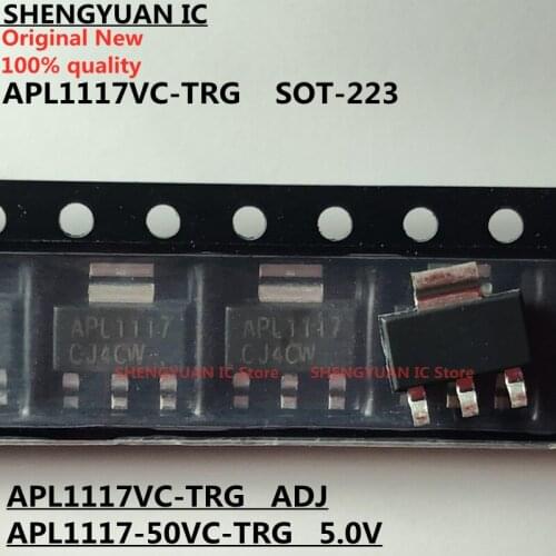 20pcs APL1117 APL1117VC APL1117VC-TRG APL1117VC-TRL APL1117VC-ADJ APL1117-50VC-TRG APL1117-50VC-TRL SOT-223 100% New original