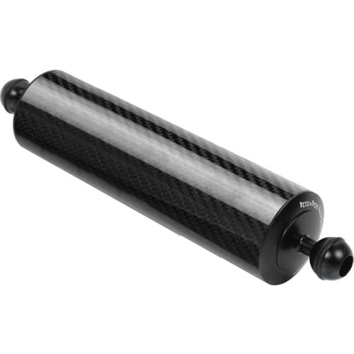 60mm 12 inch Carbon Fiber Float Buoyancy Dual Ball Floating Arm Diving Camera Diving Tray for Gopro/Smartphones