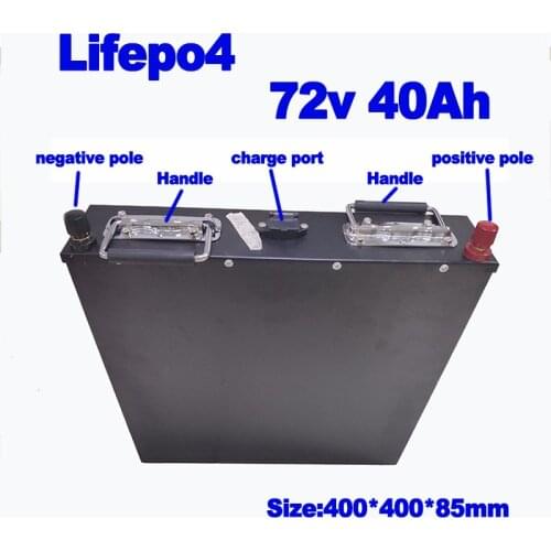 Lifepo4 72v 40Ah battery pack LFP 150A BMS electric foils hydrofoil forklift forklifts 10kw power motor + 87.6v 10A charger