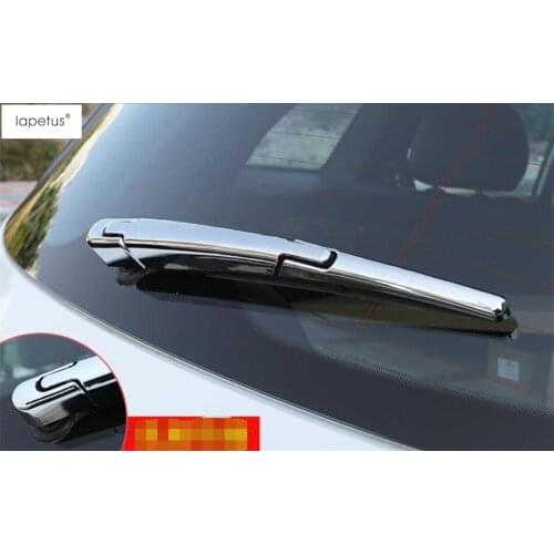Lapetus Accessories Fit For Renault Koleos 2017 - 2020 Rear Tail Windshield Window Windscreen Rain Wiper Molding Cover Kit Trim