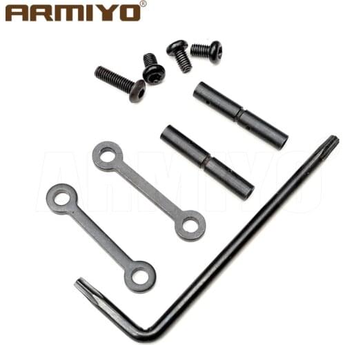 Armiyo .223 .308 .154" ar Pins 15 Anti Walk Rotation Pin 2 Steel Side Plates All Steel Hammer Trigger Hunting Accessories