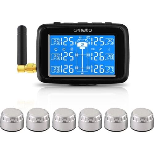Car TPMS Tire Pressure Monitoring System U901T-WF With External Sensor And Antenna PSI BAR Real Time Monitoring Of Tire Pressure