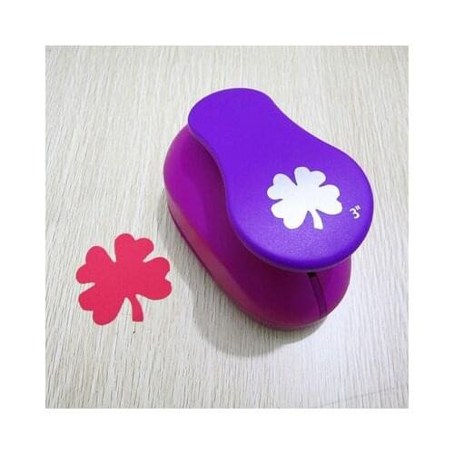 Free shipping 3 inch ( about 6.9cm ) Four Leaf Clover eva punch for DIY scrapbook punches paper punch 3" furadores max alavanca