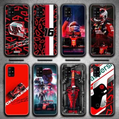 Charles Leclerc F1 Racing Phone Case For Samsung Galaxy A21S A01 A11 A31 A81 A10 A20E A30 A40 A50 A70 A80 A71 A51