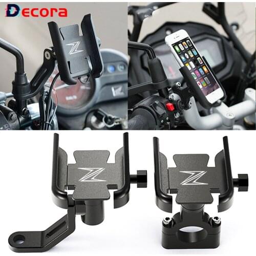 Phone Holder Motorcycle Handlebar Cellphone GPS Stand Bracket For KAWASAKI Z650 Z800 Z750 Z900 Z900RS Z1000 Z1000SX Z400 Z300